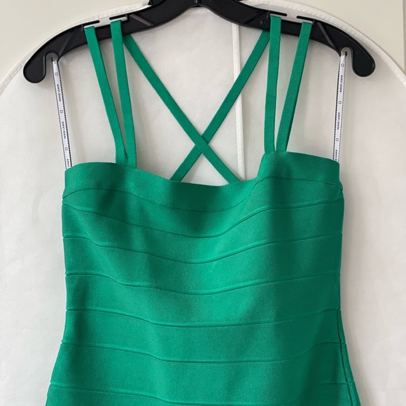 Hervé Léger Crisscross-Back Strappy Bodycon Mini Dress - Picture 8 of 16